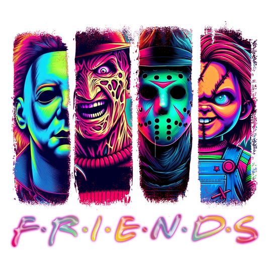 Friends (Shirt not included) Hot peel 11 inch dtf transfer