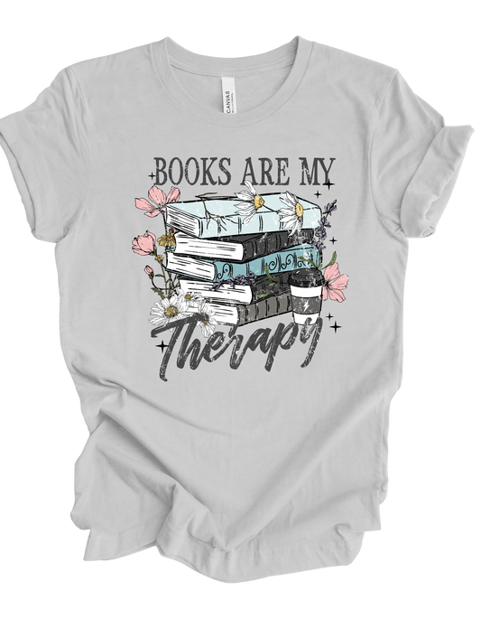 Books are my therapy (Shirt not included) Hot peel 11 inch dtf transfer