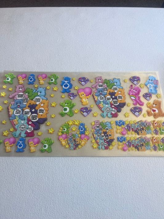 Care bear and Stars 6 In 1 UV DTF Wrap