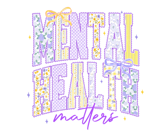 Cottagecore Mental Health Adult DTF Transfer (11 inch)
