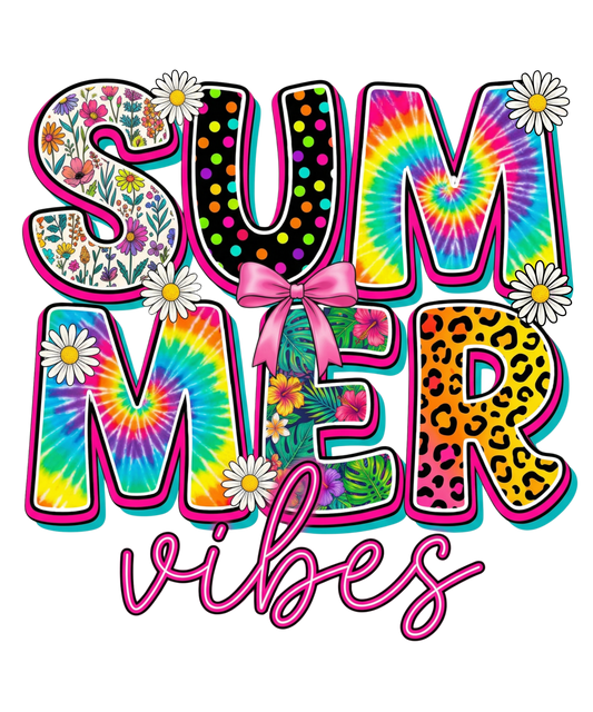 Summer Vibes Adult DTF Transfer (11 inch)