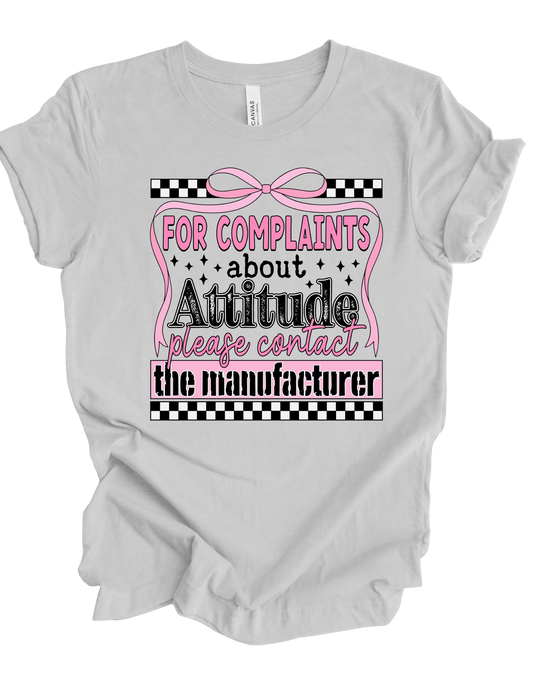 For complaints about attitude please contact the manufacturer (Shirt not included) Hot peel 11 inch dtf transfer